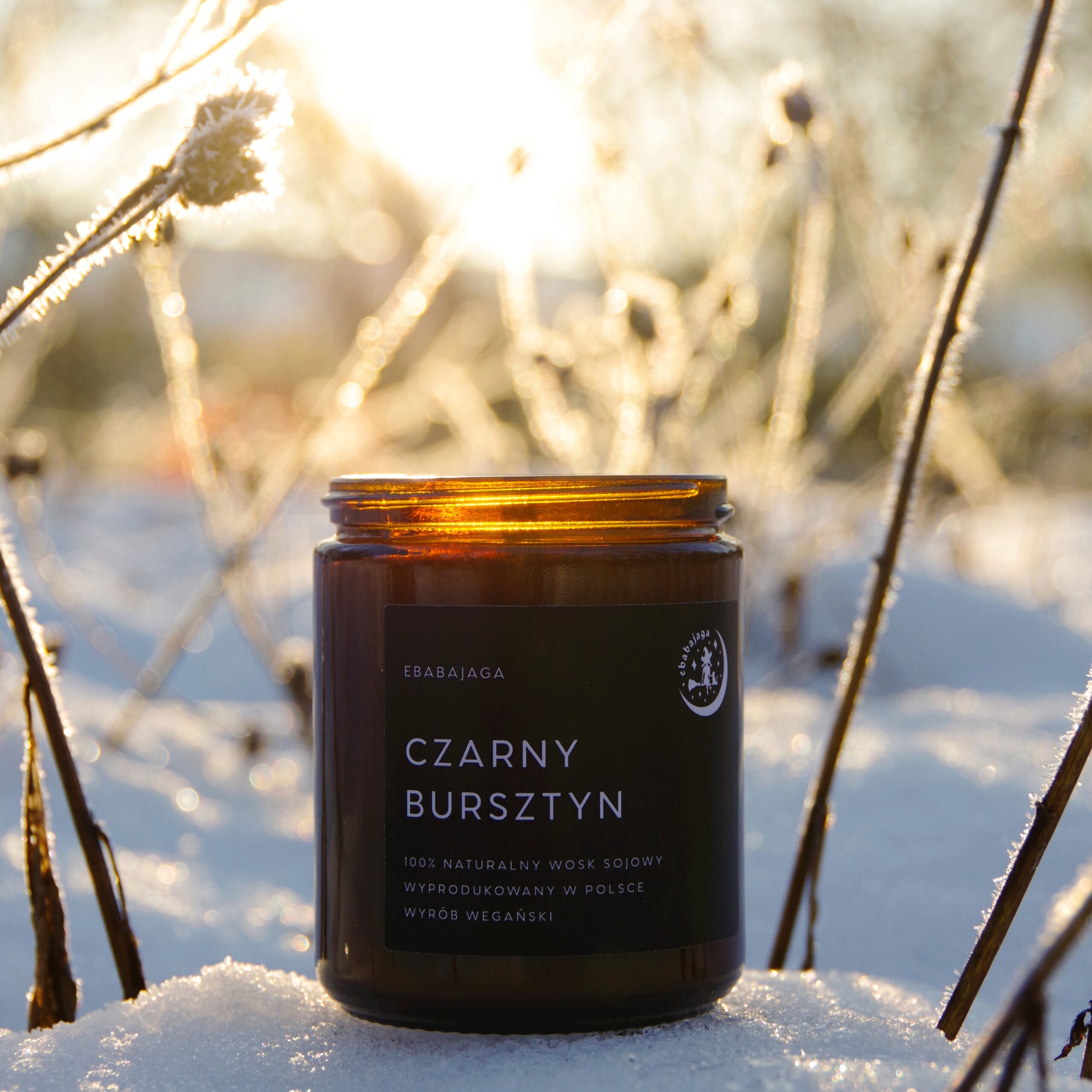 Czarny Bursztyn- naturalna świeca sojowa