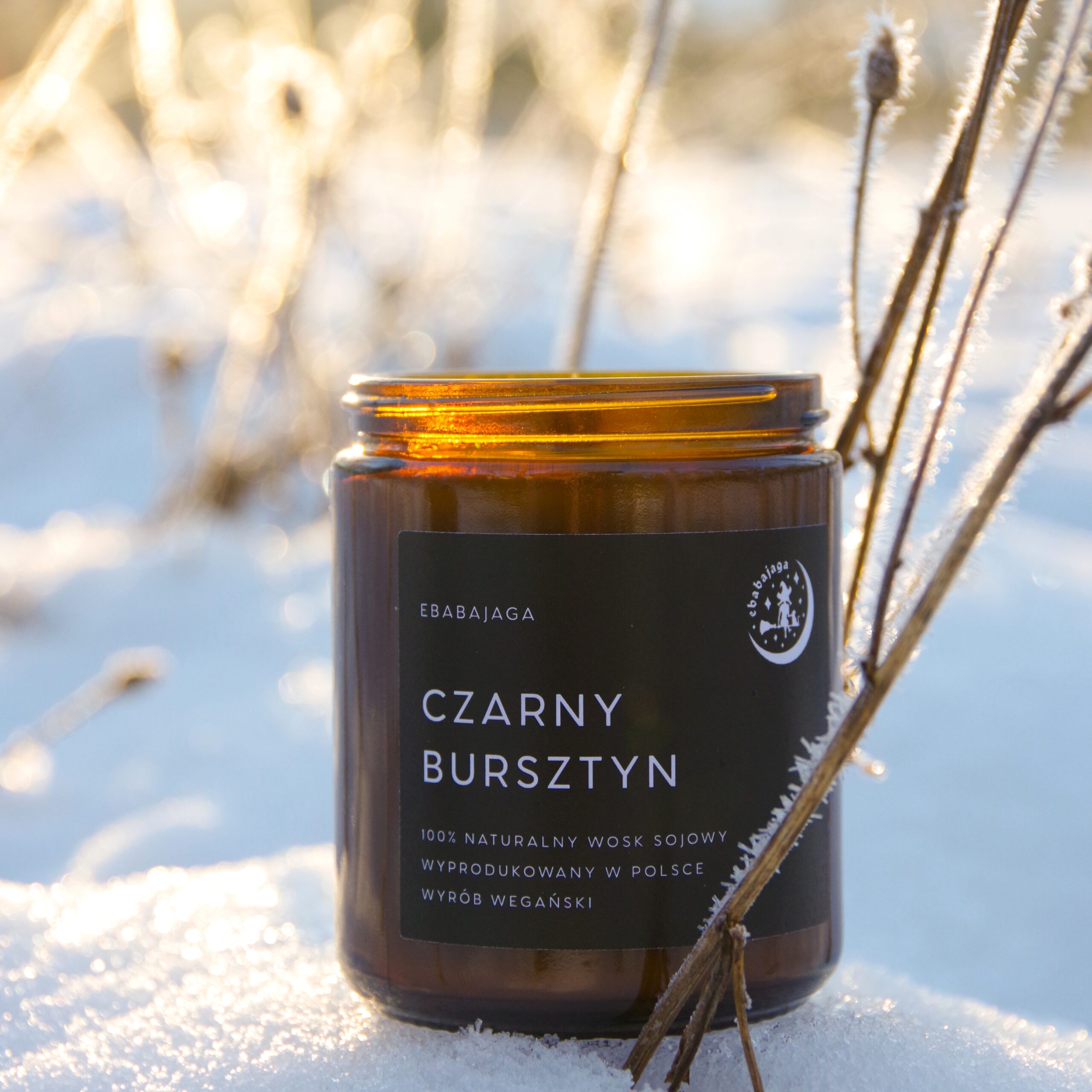 Czarny Bursztyn- naturalna świeca sojowa - obrazek 3