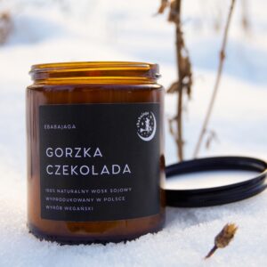 Gorzka Czekolada- naturalna świeca sojowa