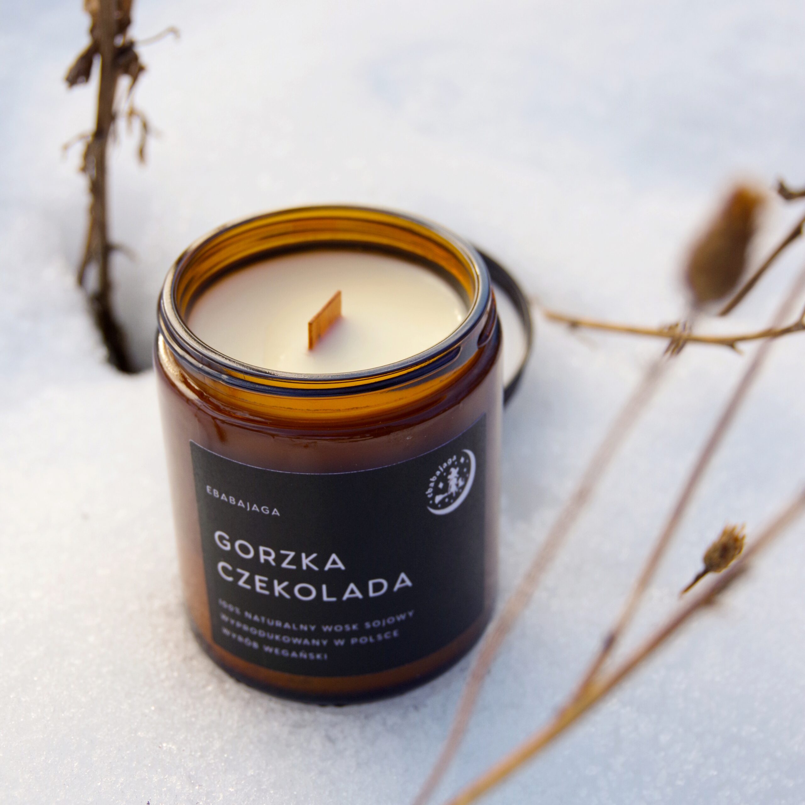Gorzka Czekolada- naturalna świeca sojowa - obrazek 4