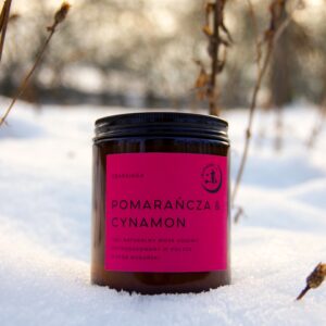 Pomarańcza & Cynamon- naturalna świeca sojowa