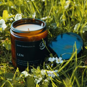 Len- naturalna świeca sojowa