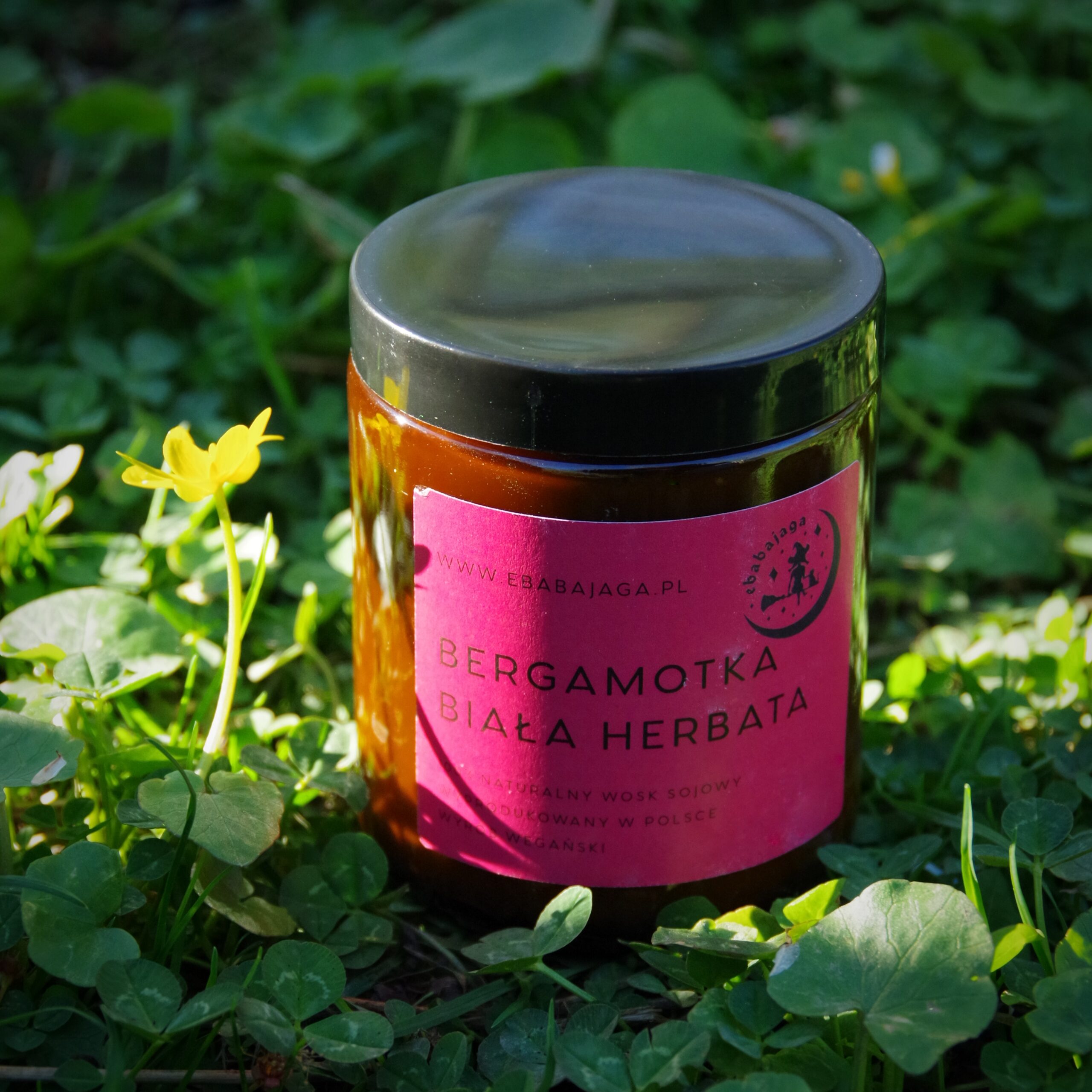 Bergamotka i Biała Herbata- naturalna świeca sojowa - obrazek 3